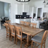 Custom built-in cabinetry with electric fireplace handcrafted by American Furniture & Design, Port Saint Lucie FL